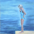 Before the Swim — Original Oil Painting